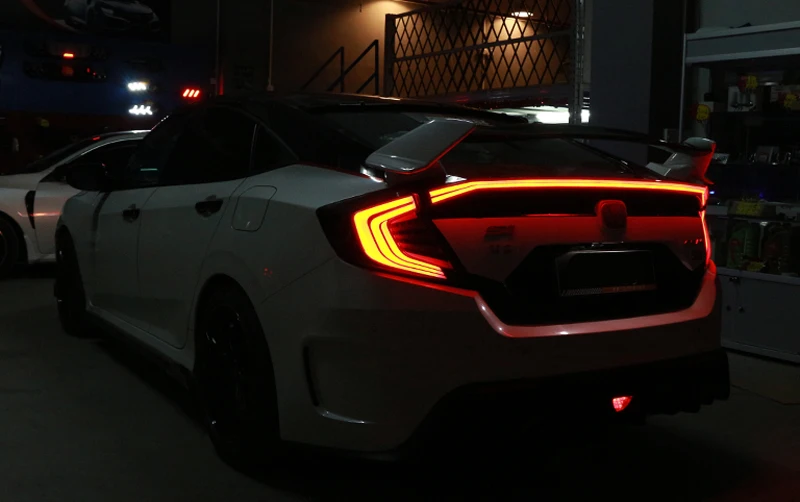 Vland 3 шт. задний фонарь для Honda Civic задний светильник s с светодиодный Предупреждение ющий светильник