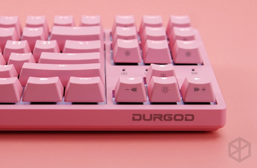 Durgod 87 милая розовая k320 механическая клавиатура с подсветкой Переключатели Cherry MX abs doubleshot keycaps коричневый синий красный переключатель
