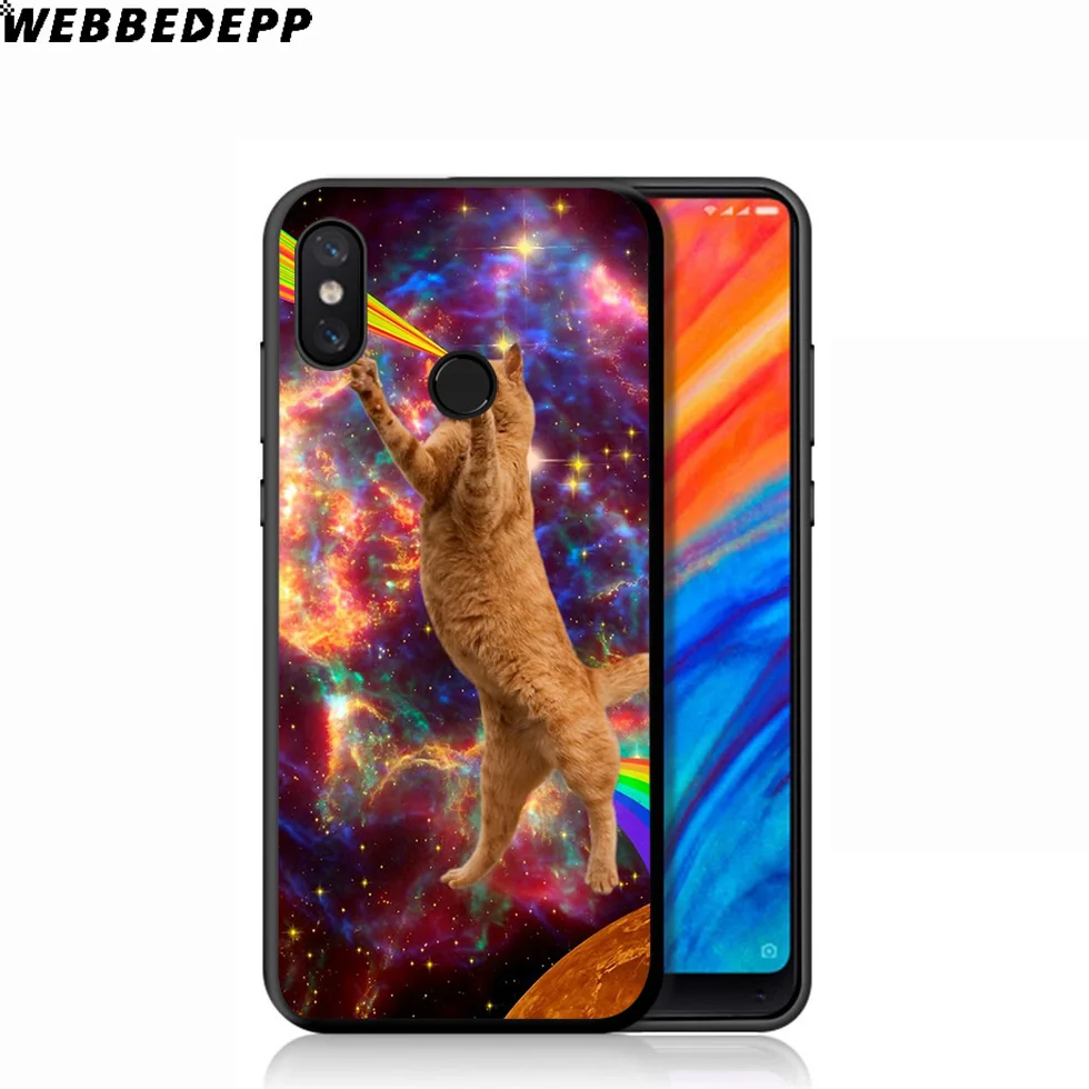 WEBBEDEPP Goats Cat Space Meow Soft Case for Xiaomi Mi 9T 9 8 SE 6 A1 A2 A3 Lite MiA1 MiA2 MiA3 F1 MAX 3 Mi8 CC9E CC9 |