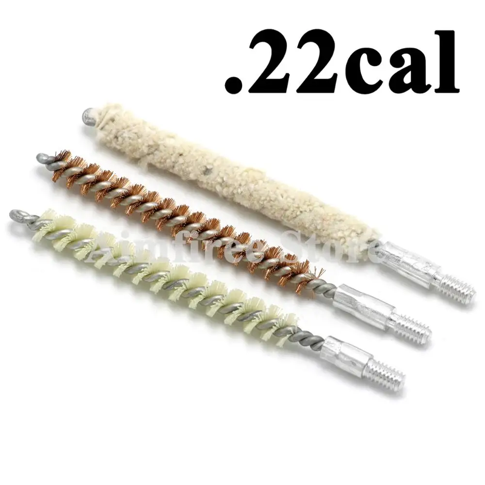 3 шт./лот. 22cal нейлоновая хлопковая Швабра фосфорная бронзовая щётка для чистки