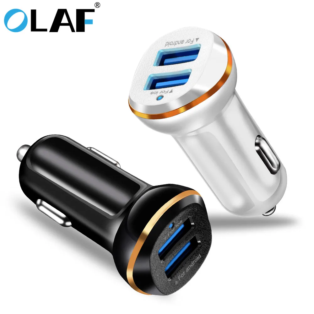 Автомобильное зарядное устройство OLAF с двумя USB портами автомобильное для Samsung Note
