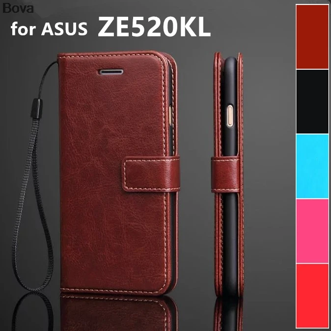 Fundas Zenfone ZE520KL держатель для карт чехол ASUS 3 Lite 5 2 дюймов из искусственной кожи Pu с