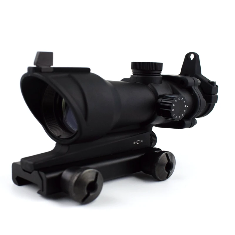 Тактический прицел с красной зеленой точкой ACOG 1X32 оптический для охоты и
