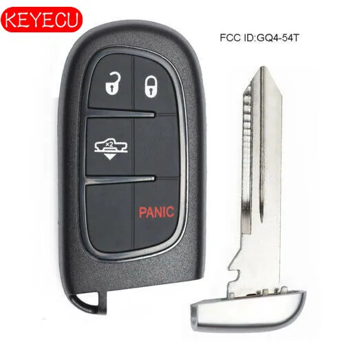 KEYECU дистанционный запуск смарт брелок 4 кнопки для пневматической подвески Ram 1500