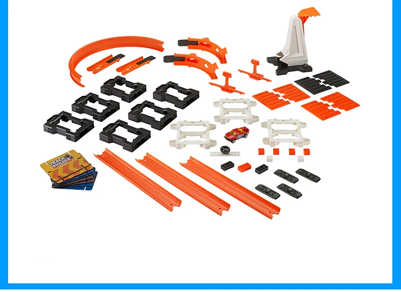Спортивный костюм Hot Wheels, строительная блочная Автомобильная игрушка Hotwheels, модель трека DWW96, Многофункциональная игрушка для детей, подарок