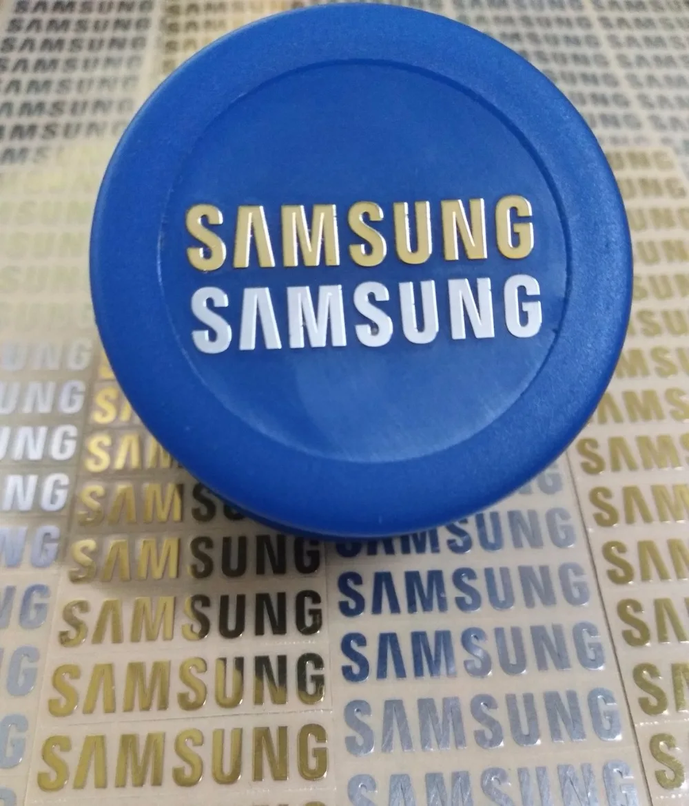 Бесплатная доставка серебристые металлические наклейки для Samsung galaxy S3 s4 s5 с