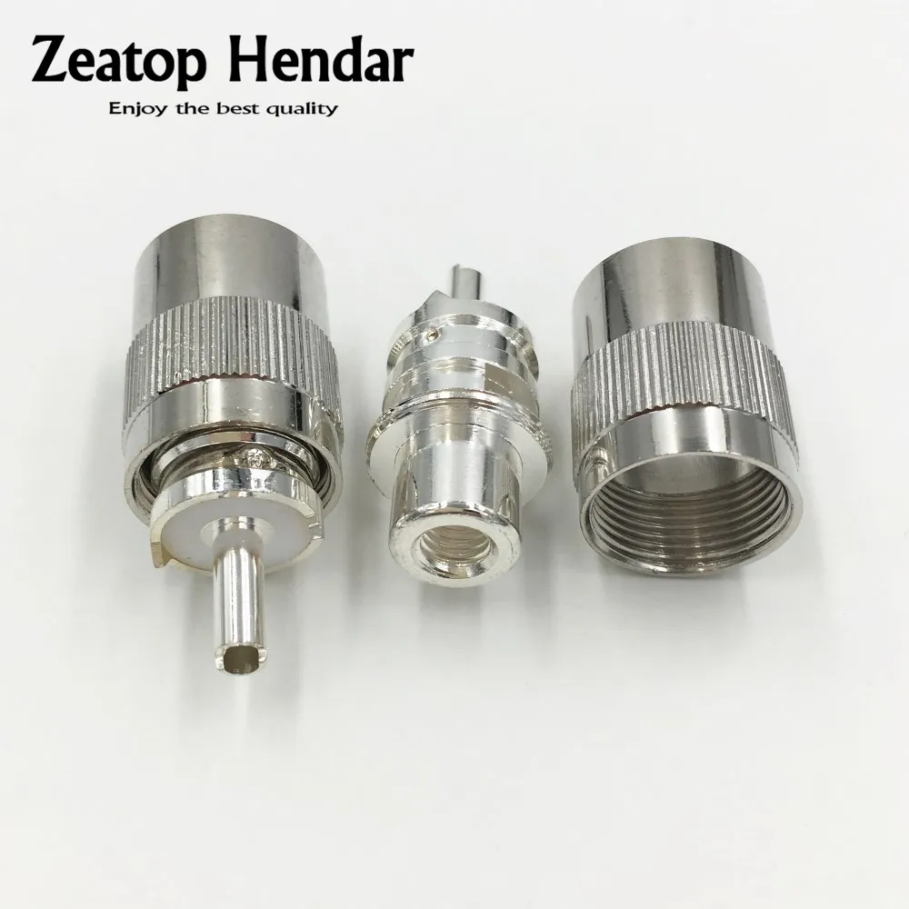 2 шт. латунный посеребренный СВЧ разъем для припоя РЧ RG58 RG142 LMR195 RG400 коаксиальный