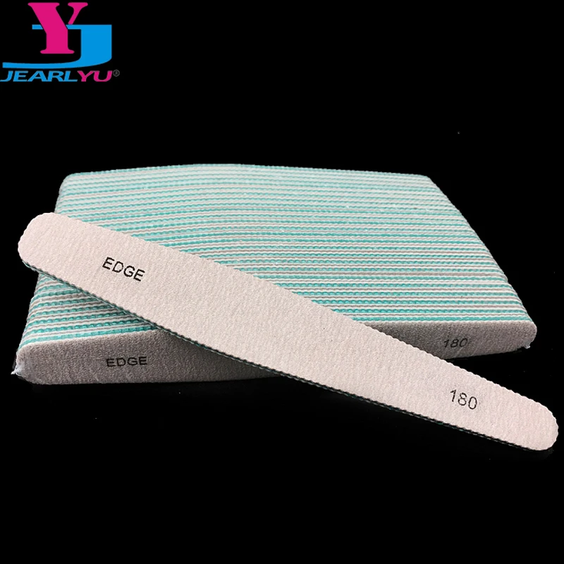 

50pc Acrylic Nail File 180/180 Lima Buffer Sanding Sandpaper White and Grey Drop Nail Files Lime Ongles Wholesale Nails Products