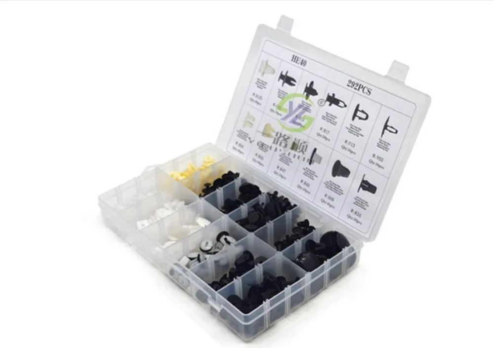 292 шт. зажимы для крыльев и дверей автомобиля фиксатор кузова в ассортименте TOYOTA