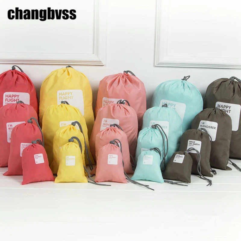 4 шт./компл. дорожные сумочки складной Водонепроницаемый органайзер для поездок