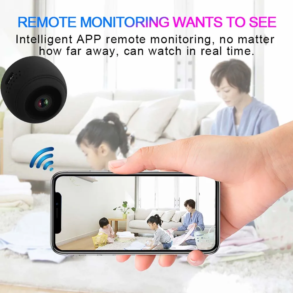Volemer V1 Wifi IP мини Камера Full HD 1080p Secret Беспроводной APP дистанционного Управление Micro