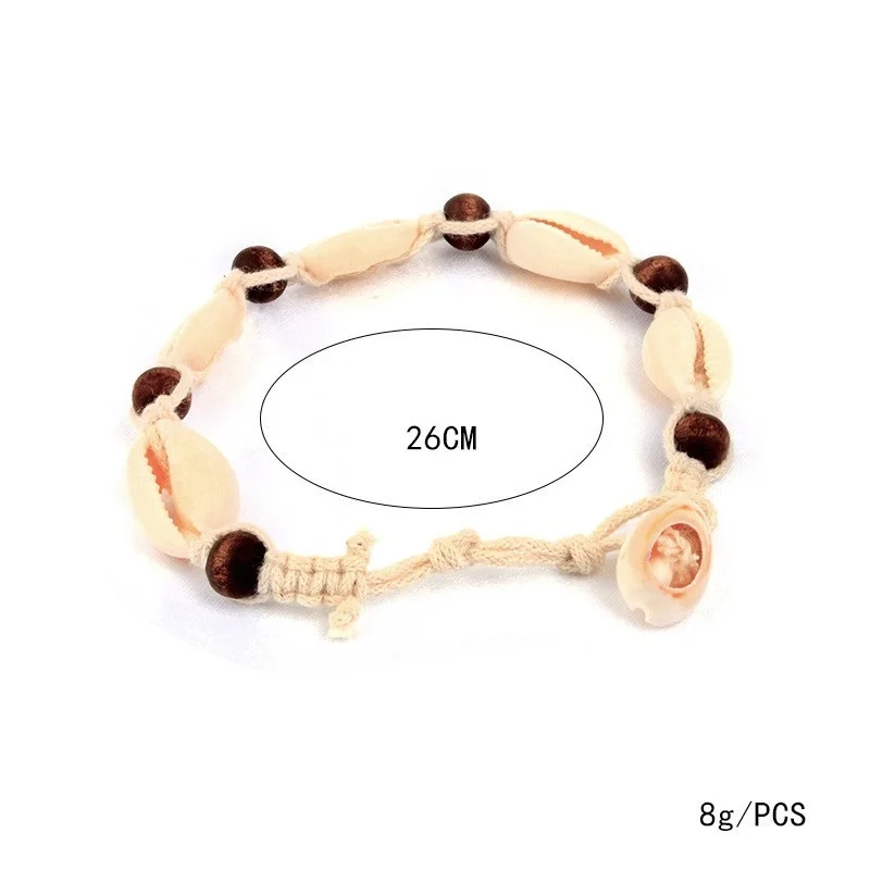 Kittenup Новая мода Shell ткань Бусы Бохо кулон браслеты цепь ноги Браслеты украшения