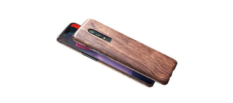 Натуральный Деревянный чехол для телефона для Oneplus 6, чехол, бамбук/орех/палисандр/Черное ледяное дерево/оболочка 6,2"(настоящее дерево