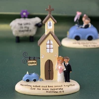 resin painted ornaments home decorations church cross christian wedding gift gift