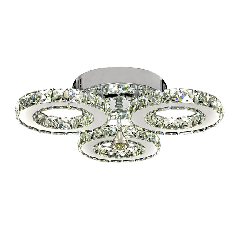 Краткое Стиль Современные хрустальные верхнего света для Спальня 3-круги