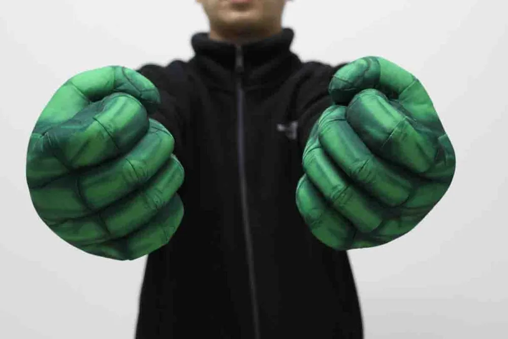 Зеленый Халк Плюшевые перчатки боксерские глушитель|hulk plush|gloves hulkhulk gloves |