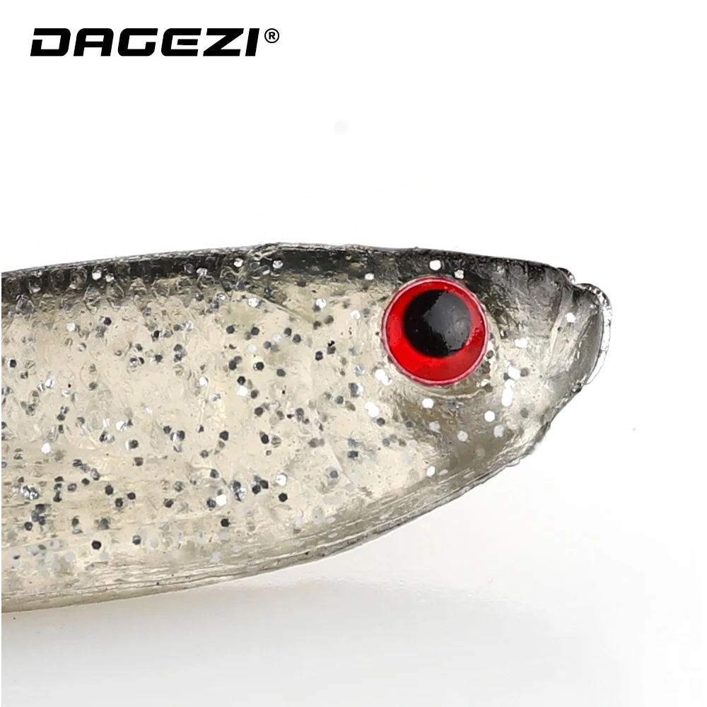 Мягкая рыболовная приманка DAGEZI 10 шт./лот 7 5/9 см для рыбалки Шад червь свимбейты