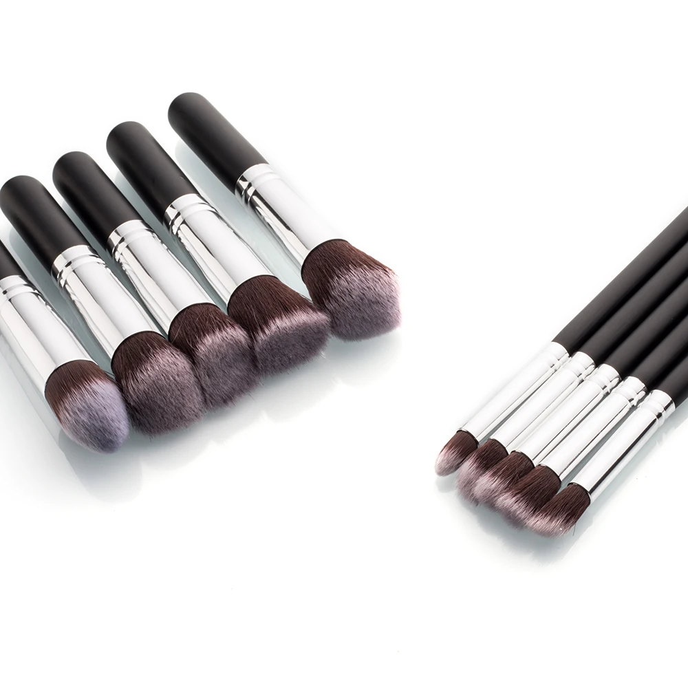 Набор кистей для макияжа TOMTOSH Hot New из 10 штук, синтетических, кабуки, для нанесения тонального крема, румян и других косметических средств.