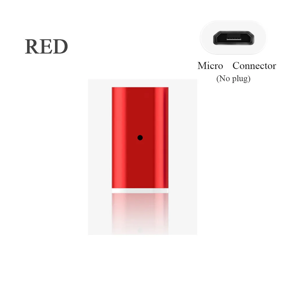 Red Micro Adapter Магнитный адаптер Micro USB для iPhone, samsung, huawei, Магнитный адаптер для зарядки, Дата-кабель - Цвет: Red Micro Adapter