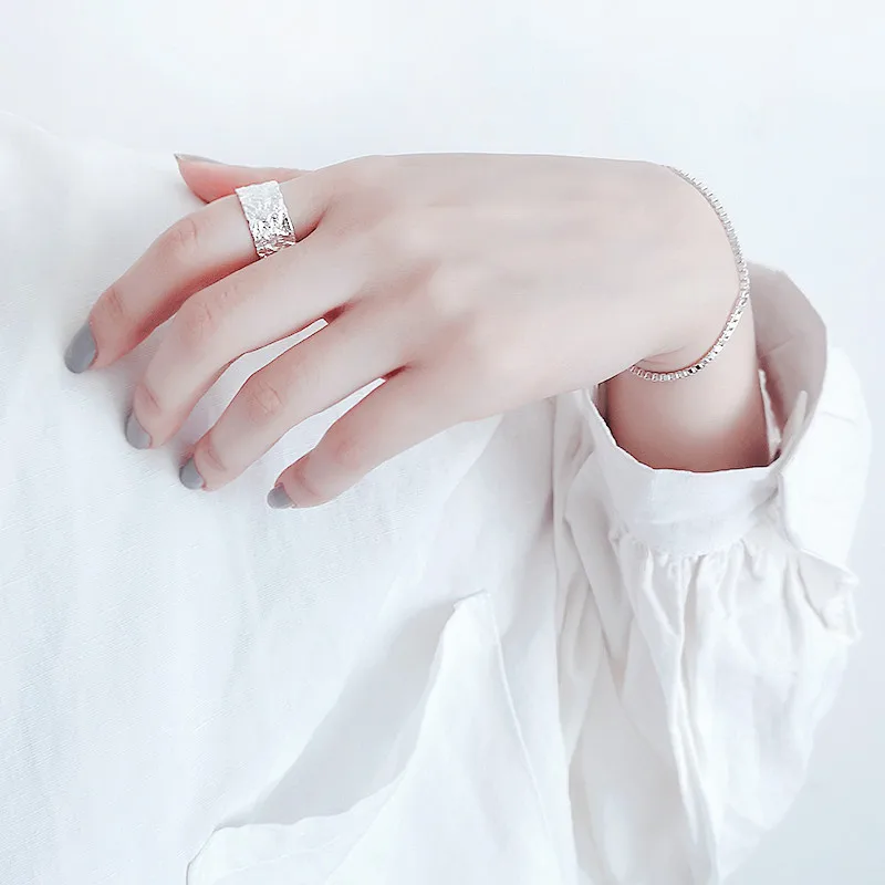 Большие кольца корейский Серебряный для женщин обручальные ювелирные изделия