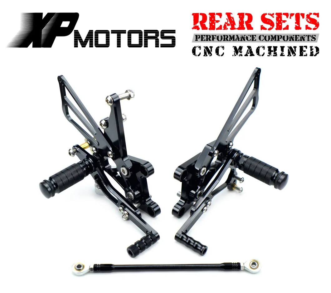 NICECNC гоночный мотоцикл Регулируемый Rearset Footpeg задние наборы Комплект для Triumph T595