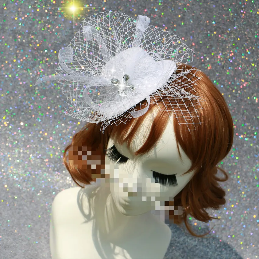 

Fashion Original Ladies White Rhinestone Diamond Headdress Rhinestones Hairpin