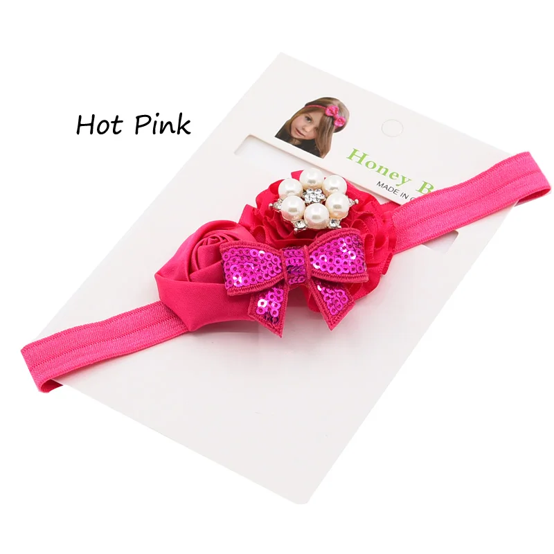 Банты для волос с блестками 1 шт.|newborn headband|baptism headbandsflower headband |