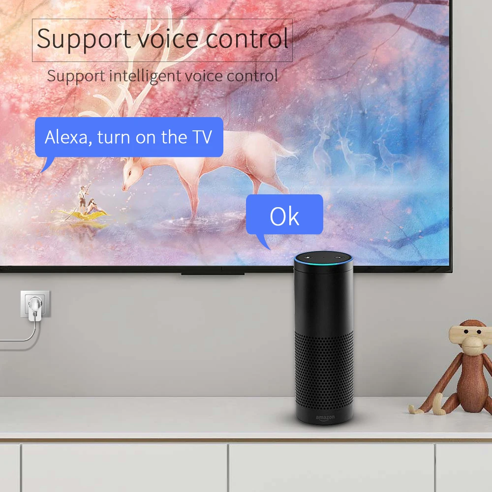 Timethinker Умный дом WiFi Разъем питания для Apple Homekit ALexa Google Home APP Siri голосовой пульт