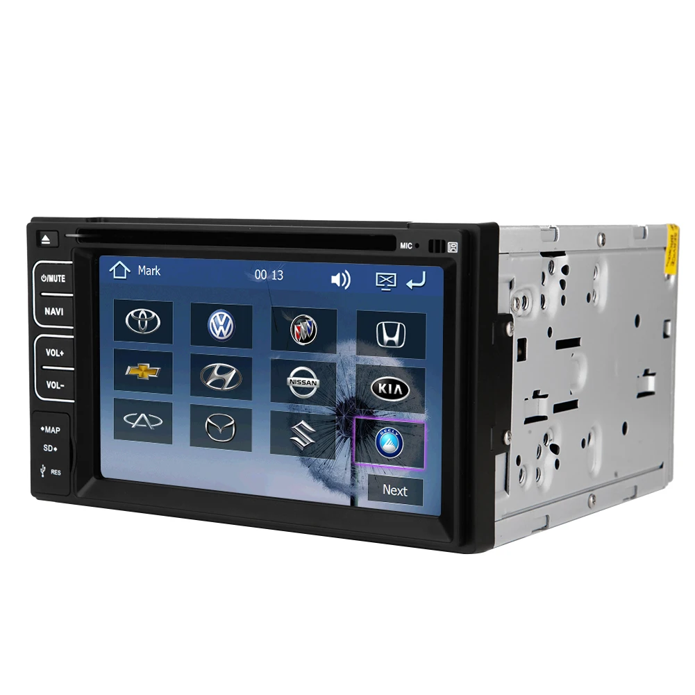 Системы Sub MP4 3D сенсорного экрана с логотипом универсальный автомобильный DVD