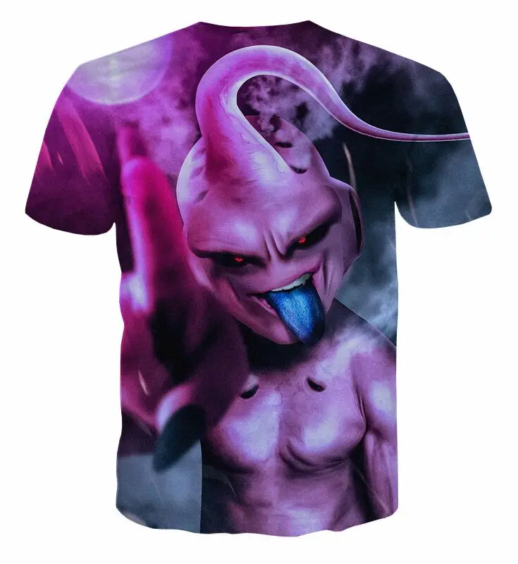 4XL Футболка с драконом футболка для мужчин и женщин Majin Boo Buu новинка футболки