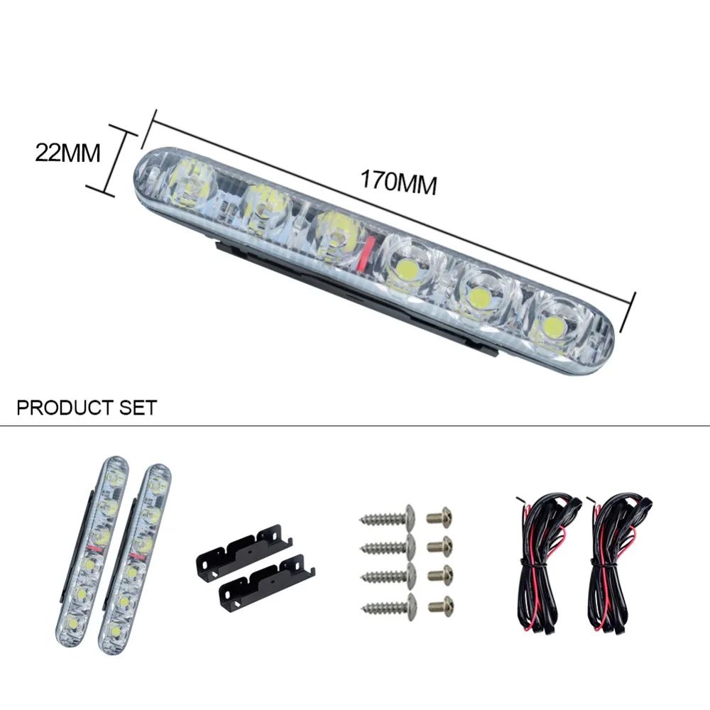 Foxcnsun 24W 6 Chips Car LED Work Light Bar led Waterproof Offroad Bulb headlight ATV SUV 4WD Boat Truck for Jeep BMW | Автомобили и