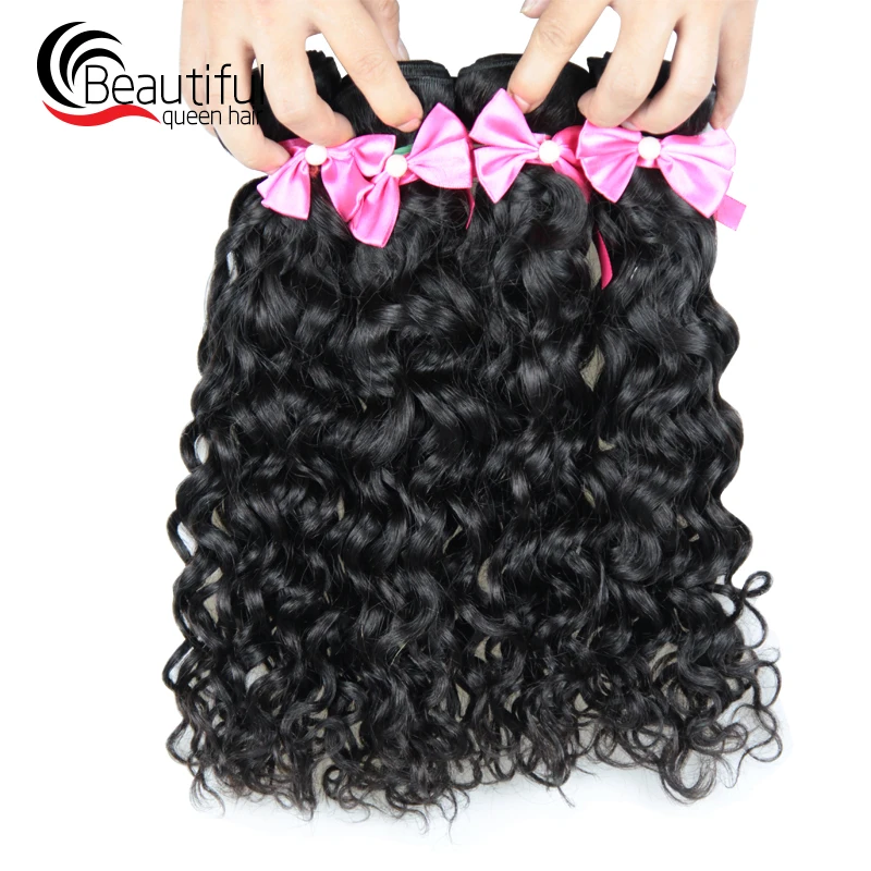 Красивые queen hair перуанская волна волос 4 Связки/Lot 100% пряди человеческих для