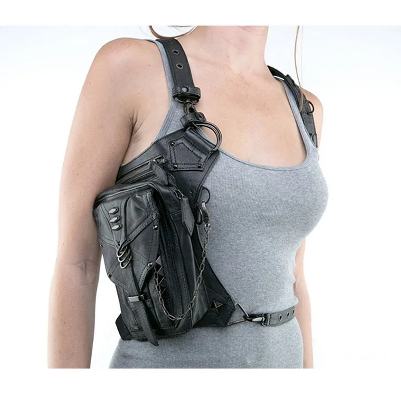 Сумка через плечо кожаная женская сумка carteras mujer на бедро мотор нога Outlaw в стиле