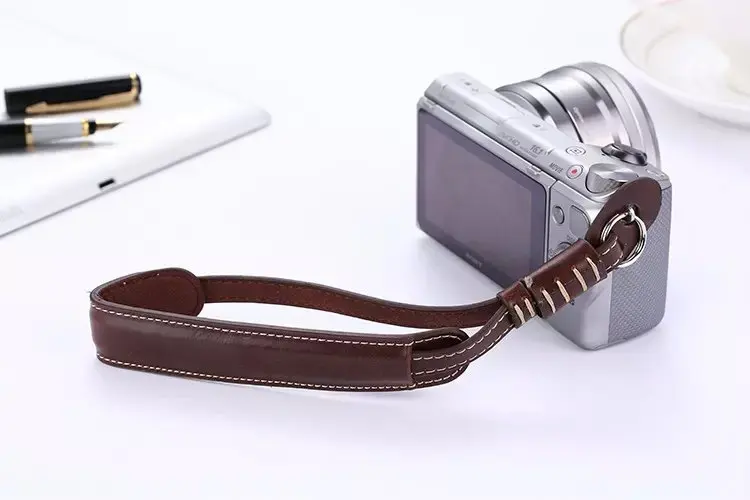 Кожаный ремешок на запястье для камеры Nikon J5 J4 J3 J2 V1 V3 P7700 P7800 P900S B700 B500|Ремни камер| |