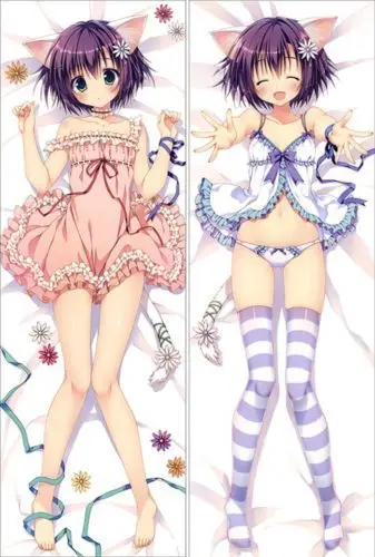Милая аниме Подушка Dakimakura для девочек с изображением художника риохки Неко