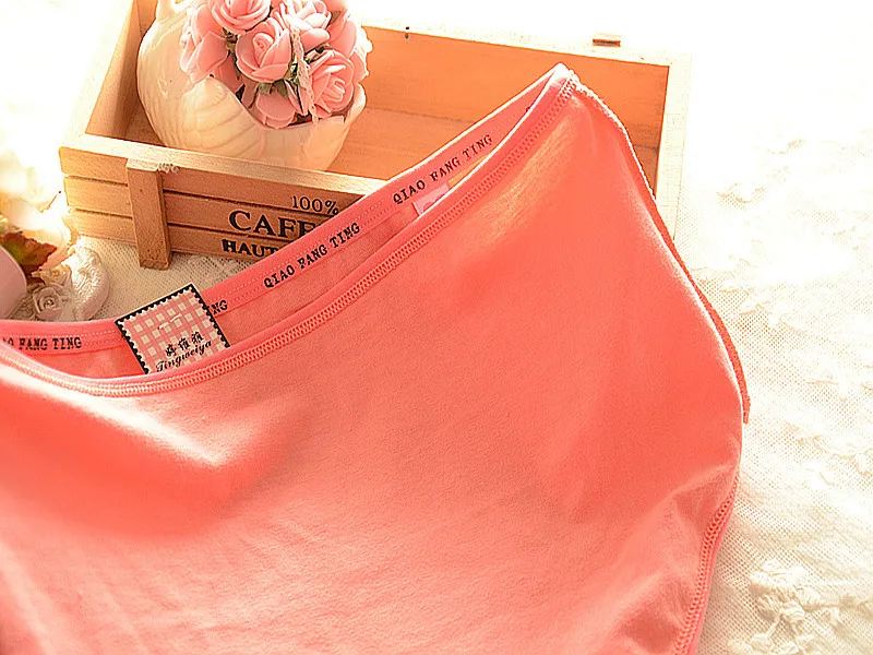 Мода 918 женское нижнее белье 2017 хлопок милые девушки короткие трусы удобные