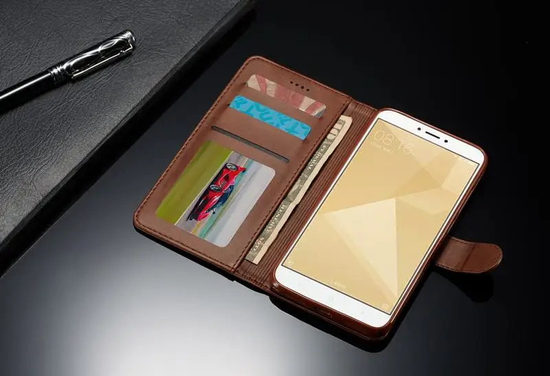 Чехол для redmi Note 4X, кожаный чехол-кошелек, чехол для телефона xiaomi redmi Note 4x, чехол с отделением для карт, чехол-книжка hoesje redmi Note 4