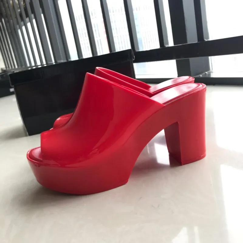 Женские сандалии на платформе Melissa Летние кожаные танкетке|Боссоножки и