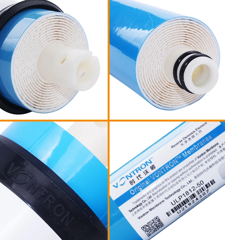 Vontron ULP1812-50/75 жилой фильтр для воды 50/75 осмотическая мембрана gpd NSF используется для системы обратного осмоса