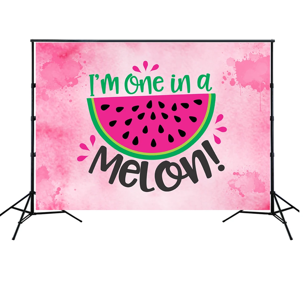 HUAYI One in a Melon фон летние вечерние арбузы для девочек 1 день рождения фрукты фотография фон Настольный Декор w-2062