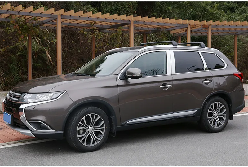Нержавеющая сталь двери окна оконные наличники Накладка для Mitsubishi Outlander 2013- авто-Стайлинг