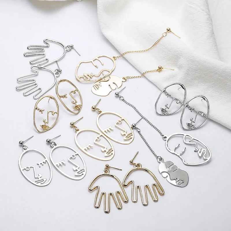 Серьги в виде пальмы женские серьги лица 2019|Серьги-подвески| |