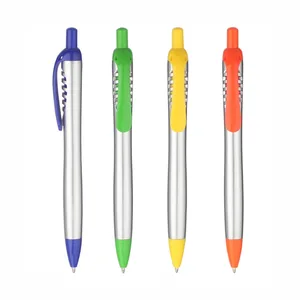 Пластиковая шариковая ручка с серебряным корпусом, индивидуальная рекламная шариковая ручка, ручка с индивидуальным логотипом, подарочные ручки, Свадебная подарочная ручка на заказ