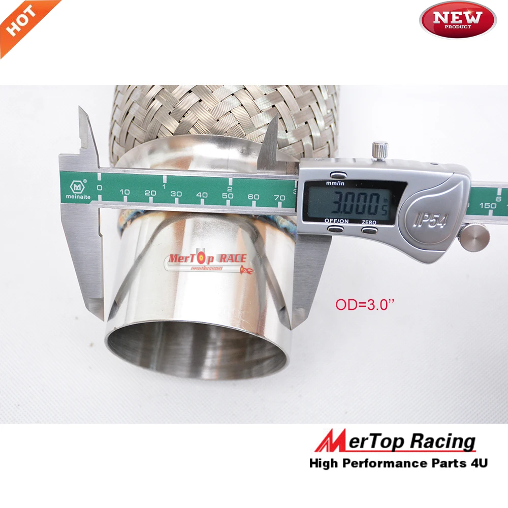 MERTOP 3 0 &quotX 6&quot X 10 &quot(внешний диаметр 76 мм длина гибкой трубы 150 полностью ength 25)