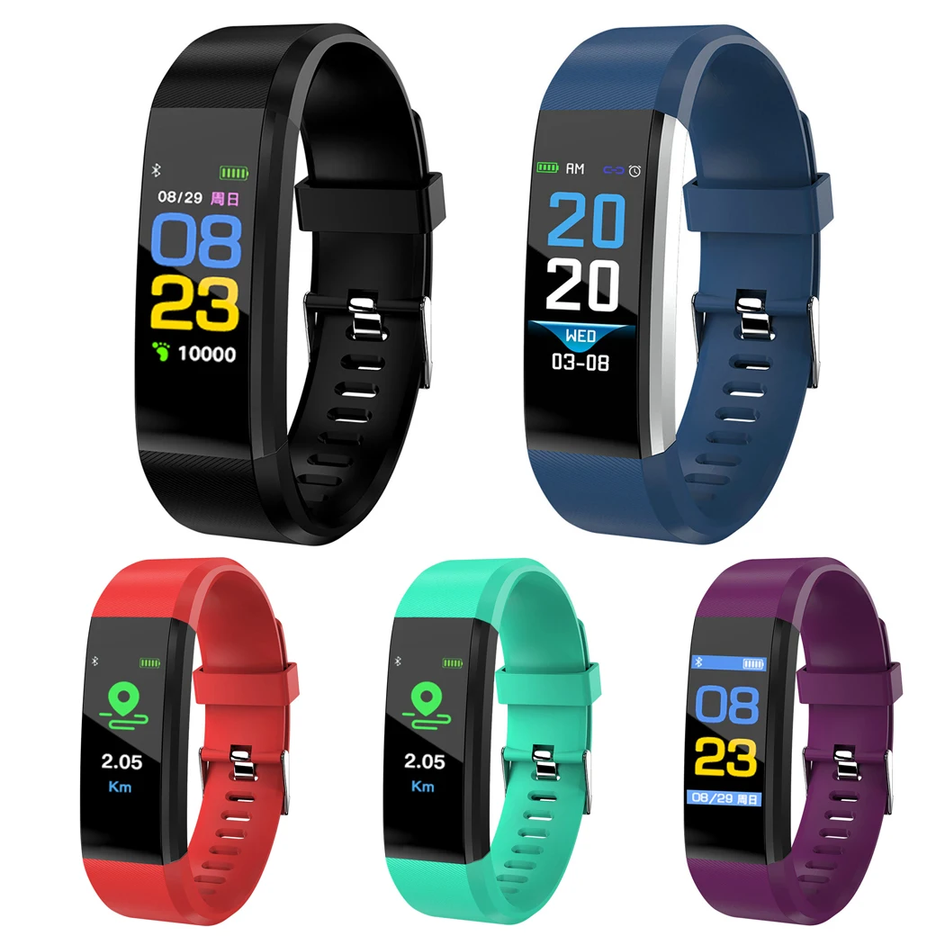 ID115 Plus Health Smart Band Passometer Heart Rate Monitor Veryfit Smartband Pedometer for IOS Android Phone | Электроника