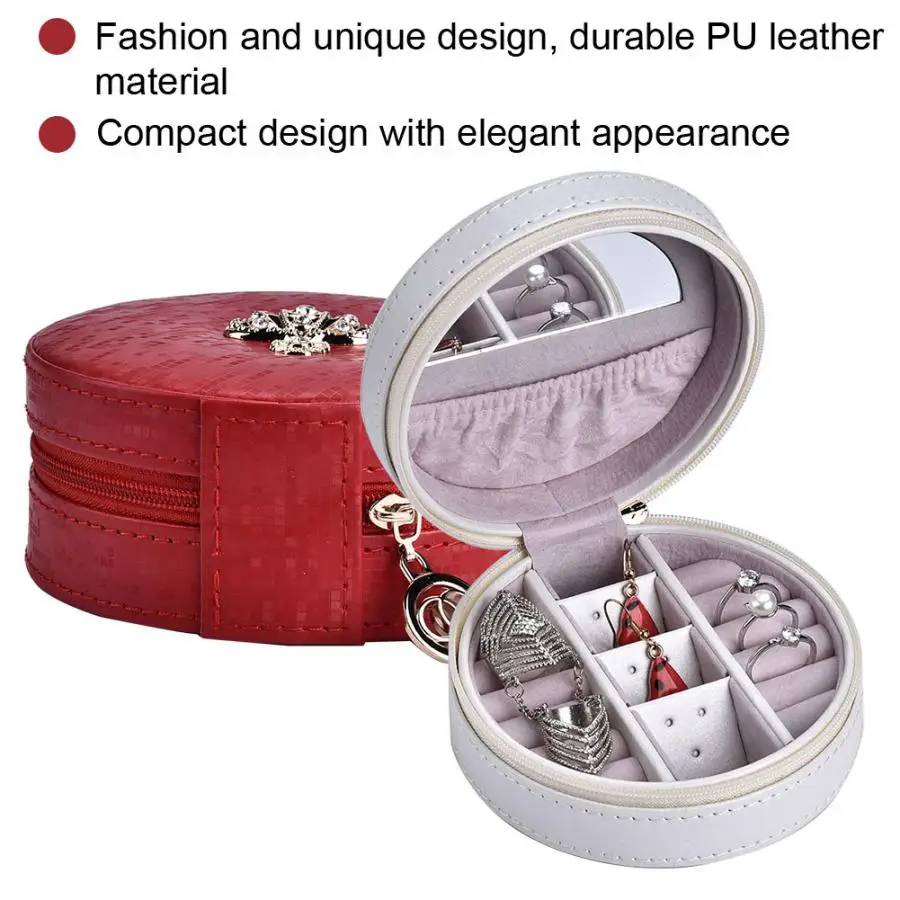 Портативный держатель для сережек из искусственной кожи Уникальный дизайн