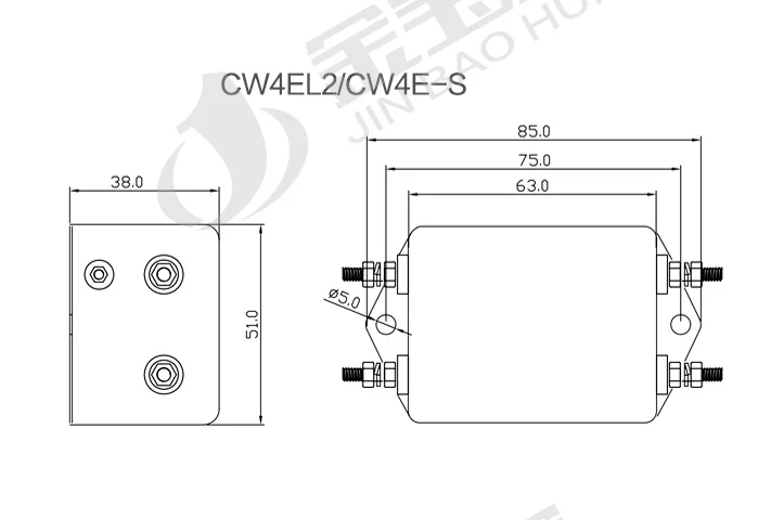 GZLOZONE 1 шт. CW4E анти-помех EMI Мощность фильтр очиститель 10/20 Вт 30 40A L11-2 | Электроника