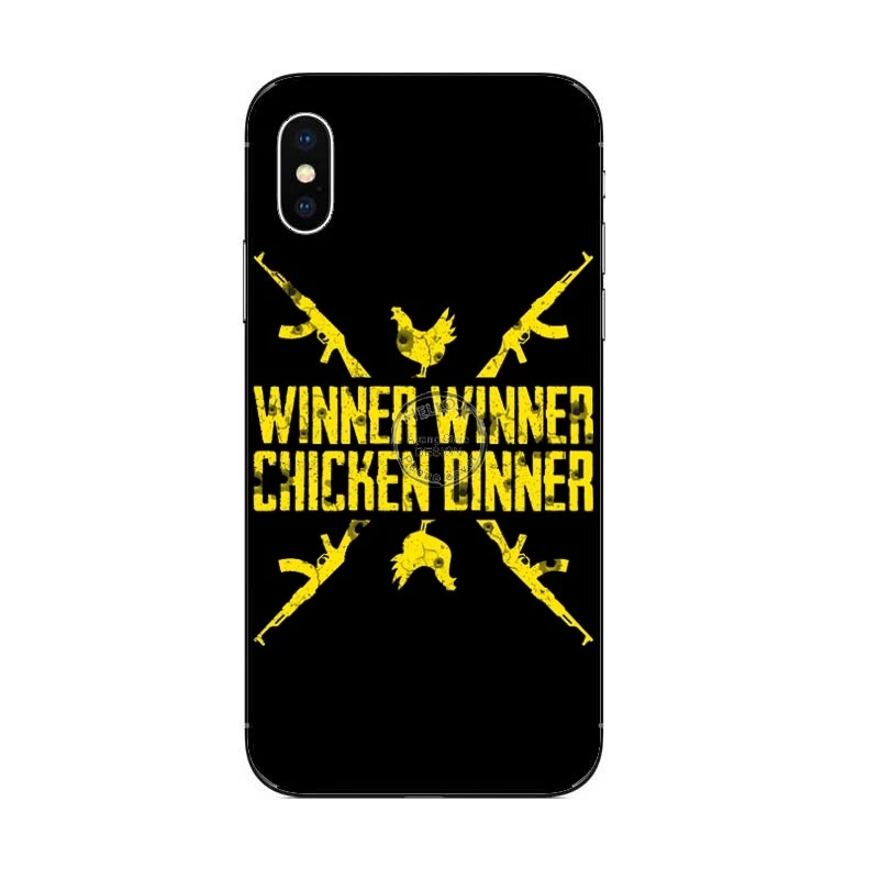 Популярная игра PUBG winner to eat chicken black высококачественный мягкий силиконовый чехол