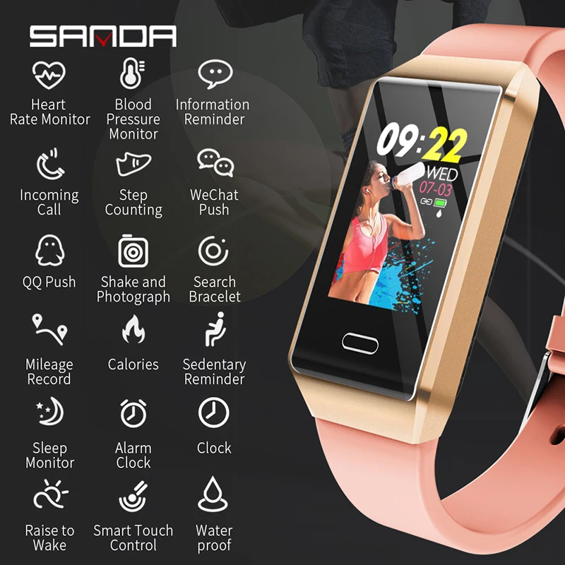 SANDA X9 Смарт часы для мужчин Bluetooth монитор сердечного ритма фитнес трекер