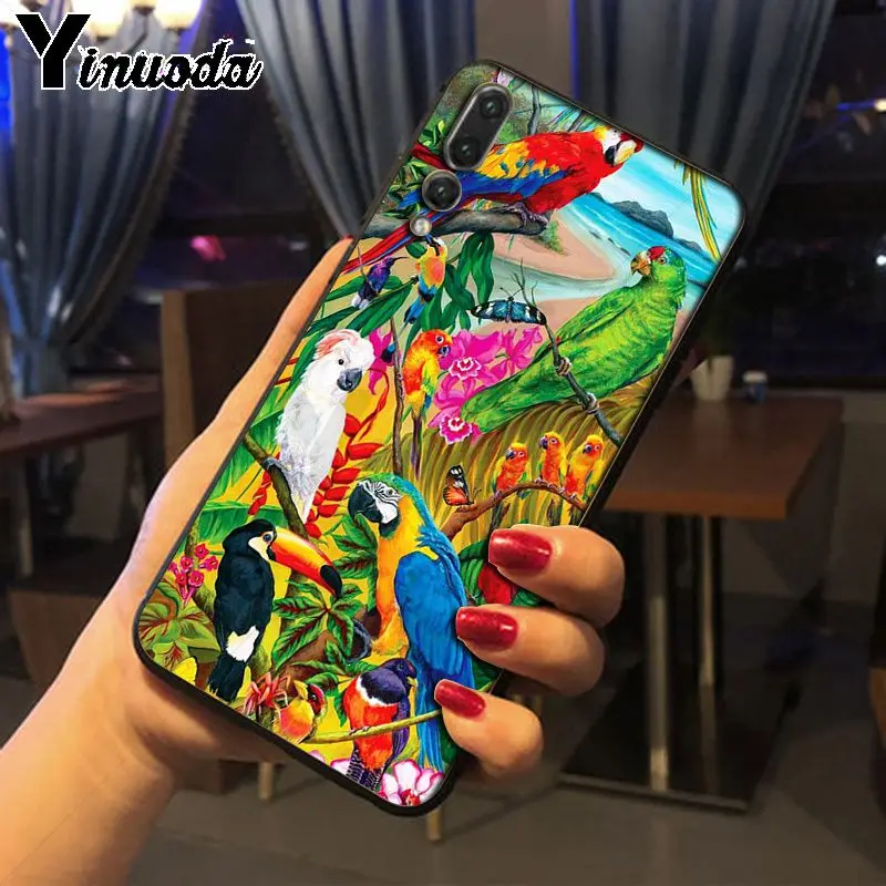 Чехол для телефона Yinuoda Tropical plants Toucan Parrot Huawei nova 3i P20Lite P10 Plus Mate10Lite Mate20 P20 Pro